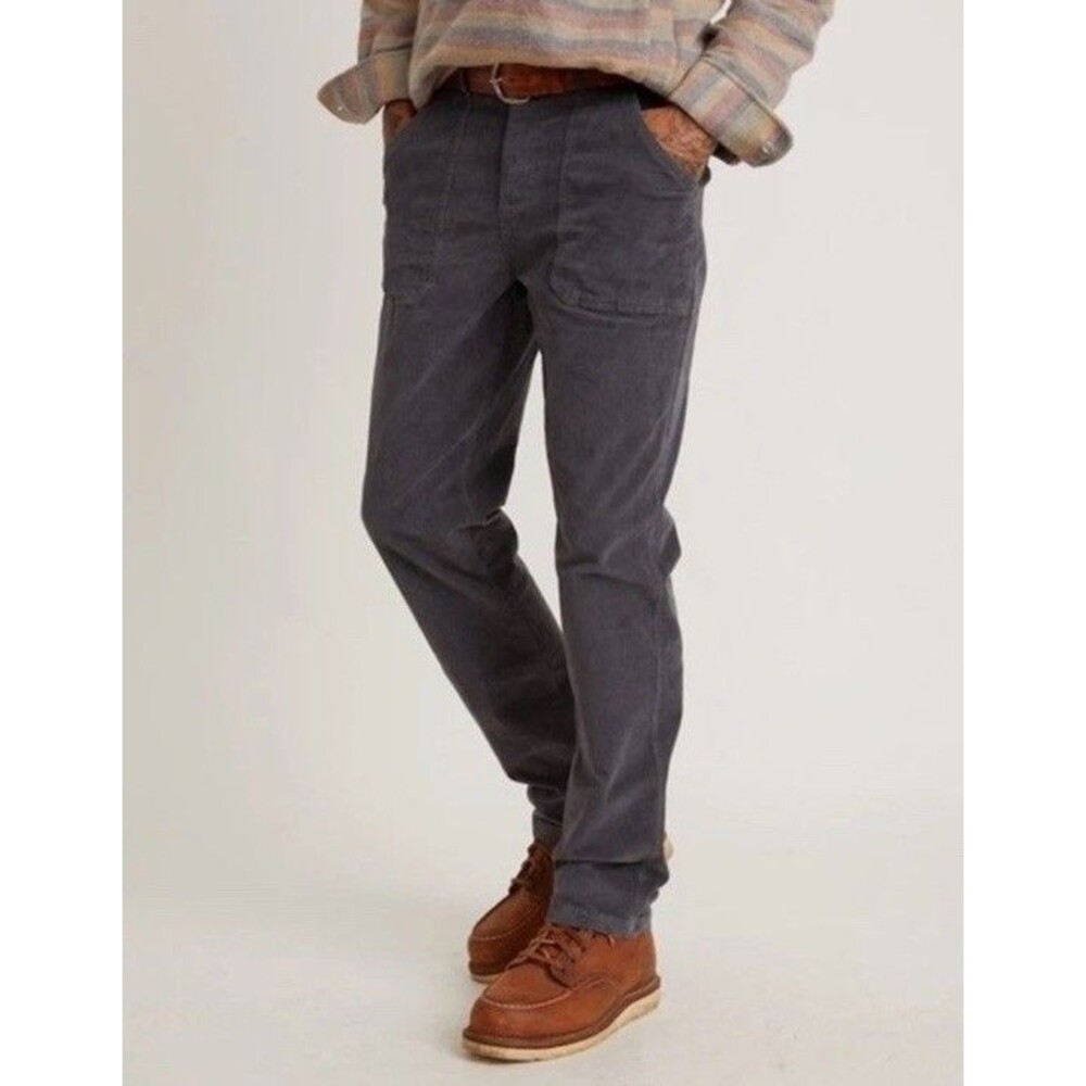 Marine Layer Mens 30x32 Ombre Blue Tomales Corduroy Pants - Picture 3 of 16